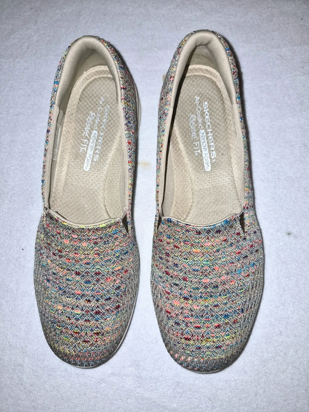 Skechers Relaxed Fit: Reggae Fest - Wicker slip-on shoes taupe and multicolor